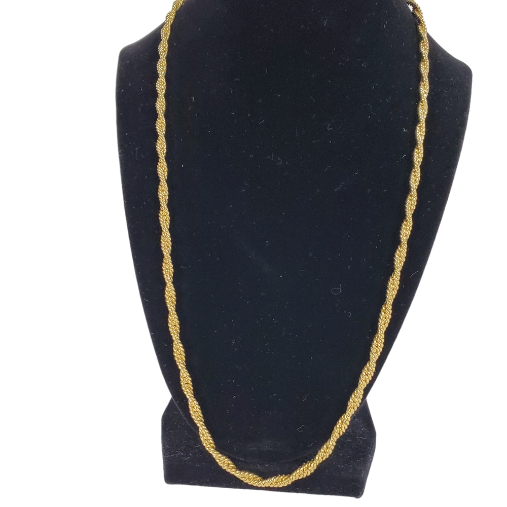 Napier antique goldtone twist necklace